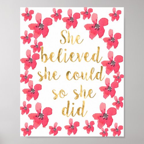 She Believed She Could So She Did Nursery Decor
