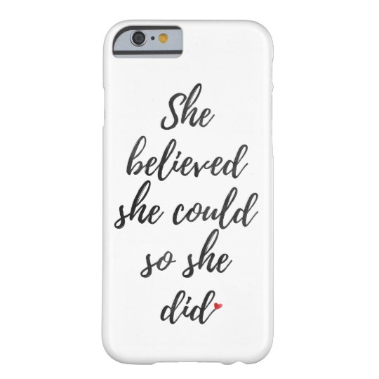 She Believed She Could So She Did Quote Lush Pink Water Paint Phone Case Cover