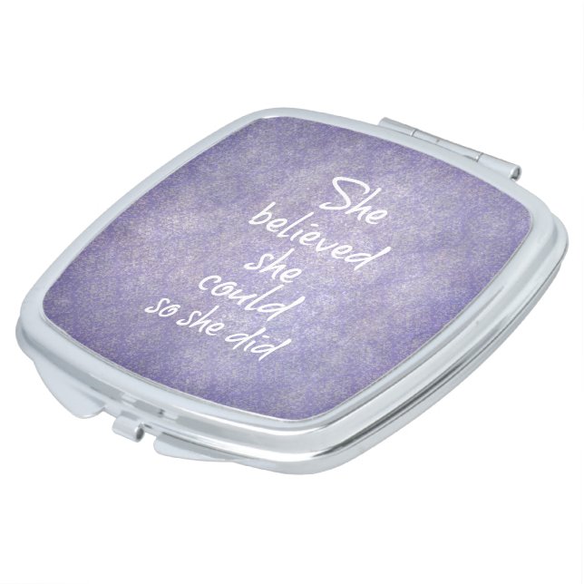 She Believed she Could so She Did Quote Vanity Mirror (Turned)