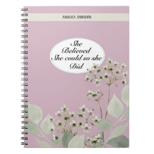 She believed She could so She did with name Notebook