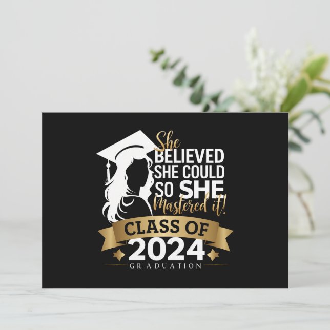 She Believed She Could So She Mastered It 2024 Announcement (Standing Front)