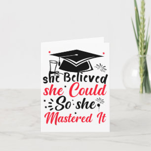 She Believed She Could So She Mastered It Masters  Card