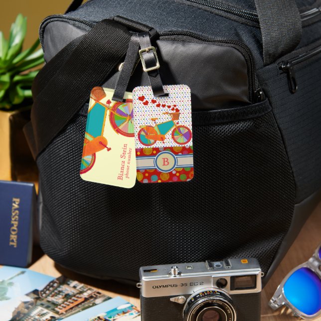 She Bike Traveller Luggage Tag (Front & Back)