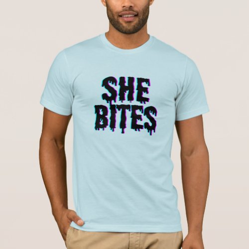  She Bites Bold Graphic T_Shirt