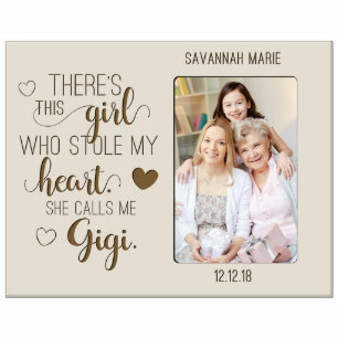 She Calls Me Gigi 8” x 10” Ivory Picture Frame