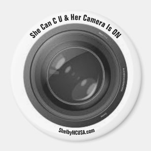She Can C U & Her Camera Is ON Magnet