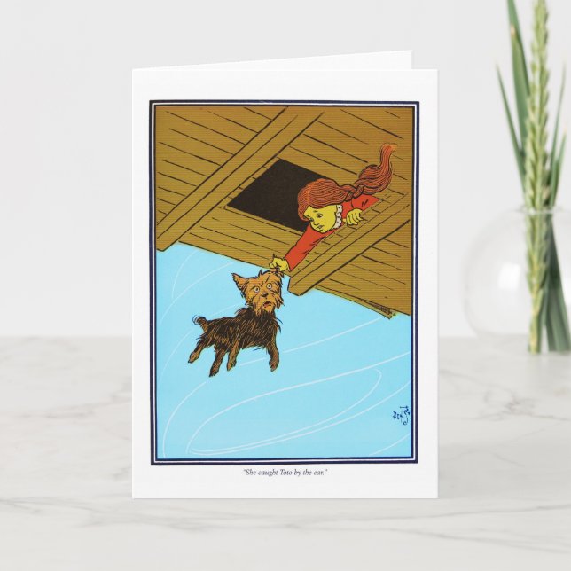She Caught Toto By The Ear Card (Front)
