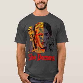 She Demons 50s Cult Horror Movie T-Shirt