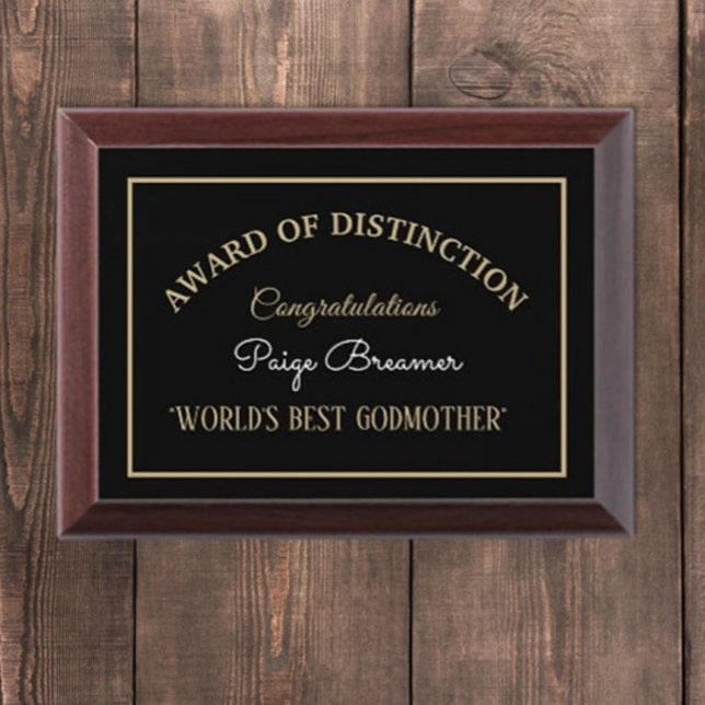She Deserves Best Godmother Award Plaque (Creator Uploaded)