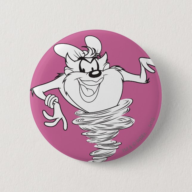 She-Devil Black and White Pinback Button (Front)