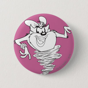 She-Devil Black and White Pinback Button