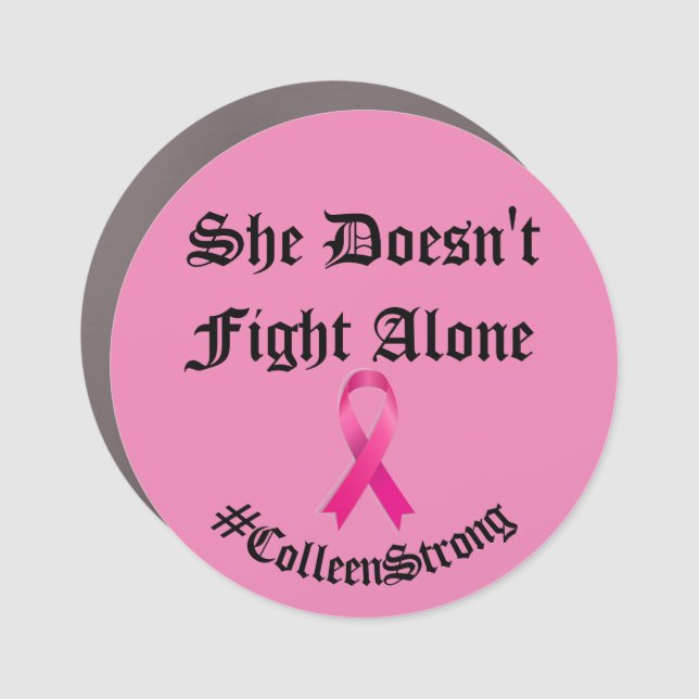 She Doesn't Fight Alone magnet (Front)