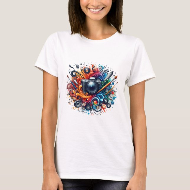 She Dreams’ Women's Artistic T-Shirt  (Front)