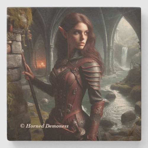 She_elf warrior coaster