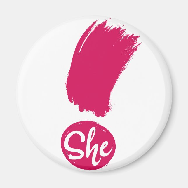 She Exclamation Magnet (Front)
