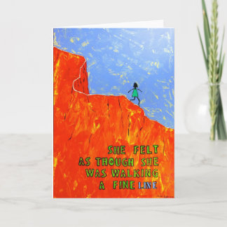 She felt as though she was walking a fine LINE Card