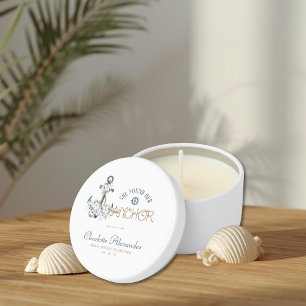 She Found Her Anchor Nautical Bridal Shower Mini Candle Favors