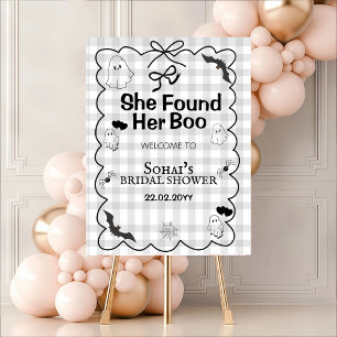 She Found Her Boo Bridal Shower Welcome Foam Board