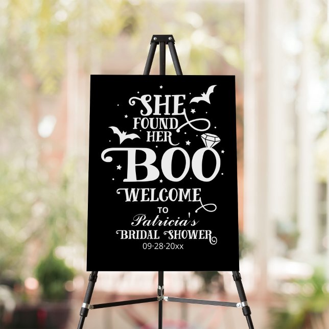 She Found Her Boo Bridal Shower Welcome Sign (Creator Uploaded)