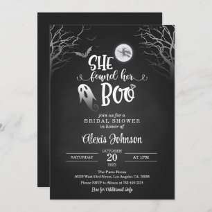 She Found Her Boo Bridal Shower with Ghost  Invitation