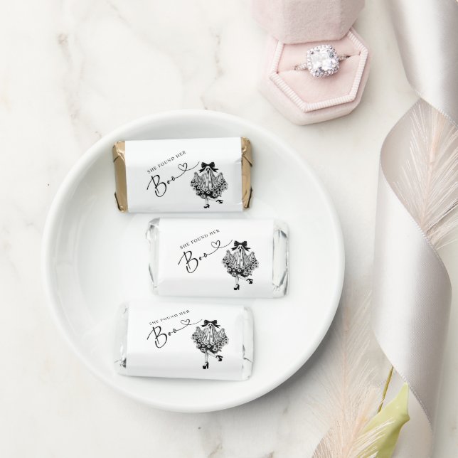 She Found Her Boo Ghost Floral  Bridal Shower Hershey's Miniatures (Wedding)