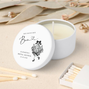 She Found Her Boo Ghost Floral Bridal Shower Mini Candle Favors