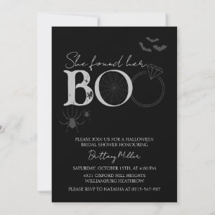 She Found Her Boo Halloween Bridal Shower Invitation
