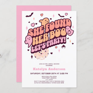 She Found Her Boo Halloween Bridal Shower Invitation