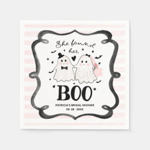 She Found Her Boo Halloween Bridal Shower Napkins