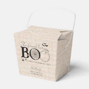 She Found Her Boo Rustic Halloween Bridal Shower Favor Boxes