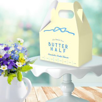 She found her Butter Half Blue Bow Bridal Shower Favor Boxes