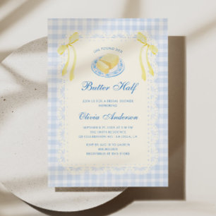 She Found Her Butter Half Bridal Shower Invitation