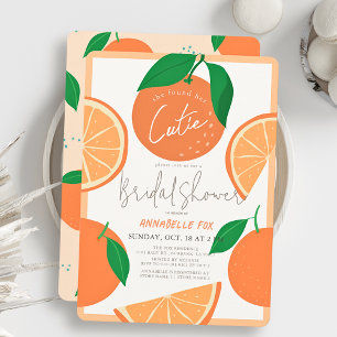 She found her Cutie Orange Bridal Shower Invitation