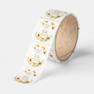 She found her honey Bee bridal shower Classic Round Sticker