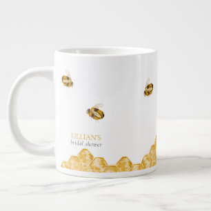 She Found Her Honey Bee Bridal Shower Favor Giant Coffee Mug