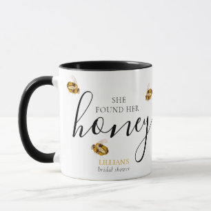 She Found Her Honey Bee Bridal Shower Favor  Mug