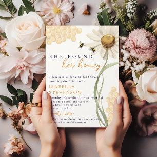 She Found Her Honey Bee Bridal Shower Invitation