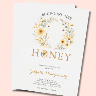 She Found Her Honey Bee Rustic Bridal Shower Invitation