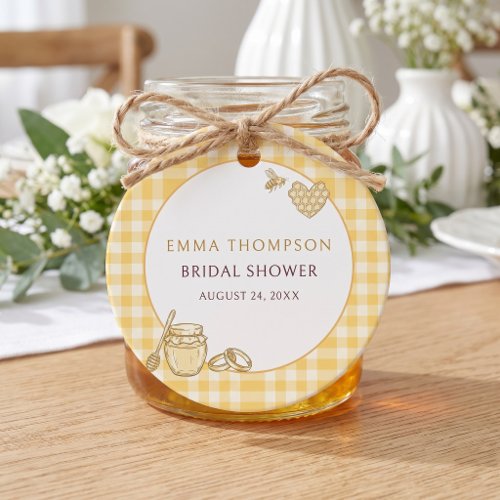 She Found Her Honey Beehive Jar Bridal Shower Favor Tags