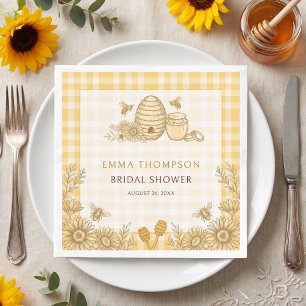 She Found Her Honey Beehive Jar Bridal Shower Napkins