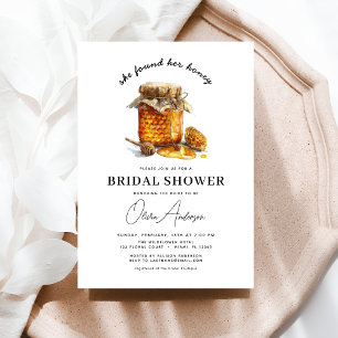 She Found Her Honey Boho Chic Bridal Shower Invitation