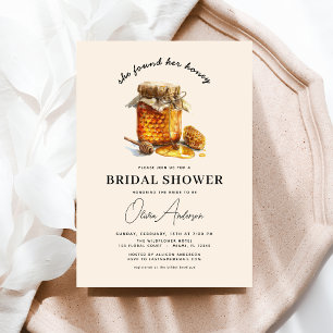 She Found Her Honey Boho Chic Bridal Shower Invitation