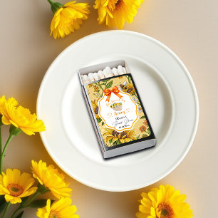 She Found Her Honey Bridal Shower Favor Matchboxes