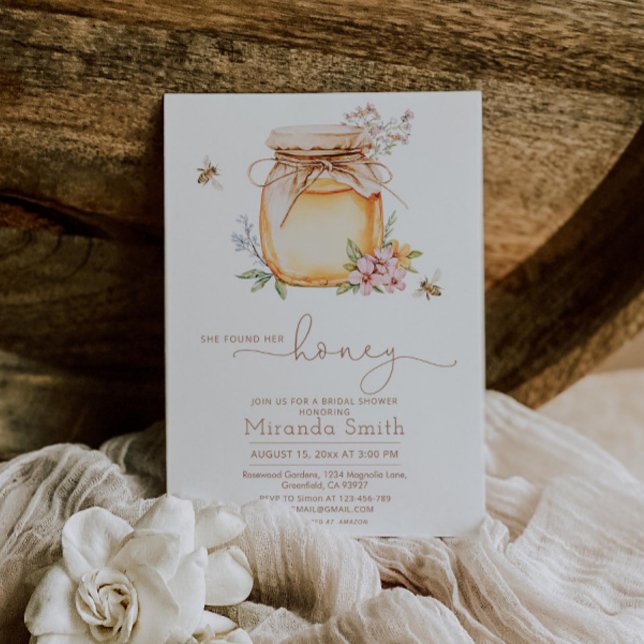 She found her honey Bridal Shower Invitation (Creator Uploaded)