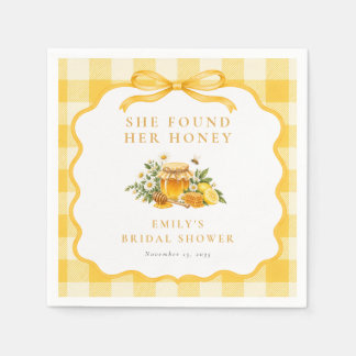 She Found Her Honey Bridal Shower Napkins