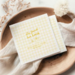 She Found Her Honey Bridal Shower Napkins<br><div class="desc">Celebrate the upcoming nuptials of your favorite bride-to-be in style with our quirky and whimsical 'She found her honey' bridal shower napkins! This design features hand-drawn illustrations of a bee and a honey pot in a fun and playful style, accompanied by a casual, handwritten font that perfectly captures the excitement...</div>