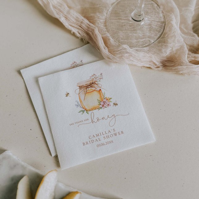 She found her honey Bridal Shower Napkins (Creator Uploaded)