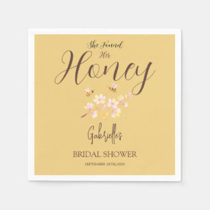 She Found Her Honey Bridal Shower Napkins