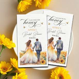 She Found Her Honey Bridal Shower Paper Guest Towels