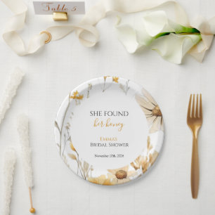 She Found Her Honey Bridal Shower Paper Plates